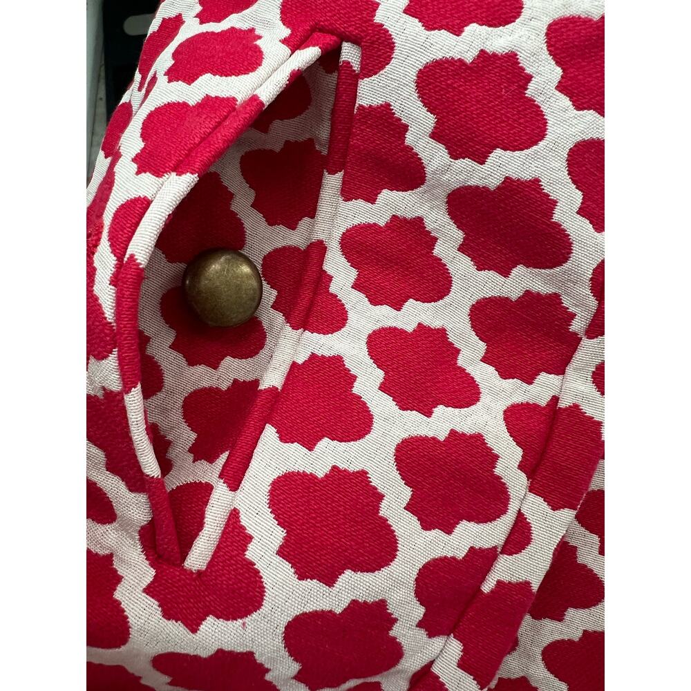Loft Preppy Chic Red White Geometric Print A-Line Mini Skirt, Lined,  Size 4 - Picture 13 of 15